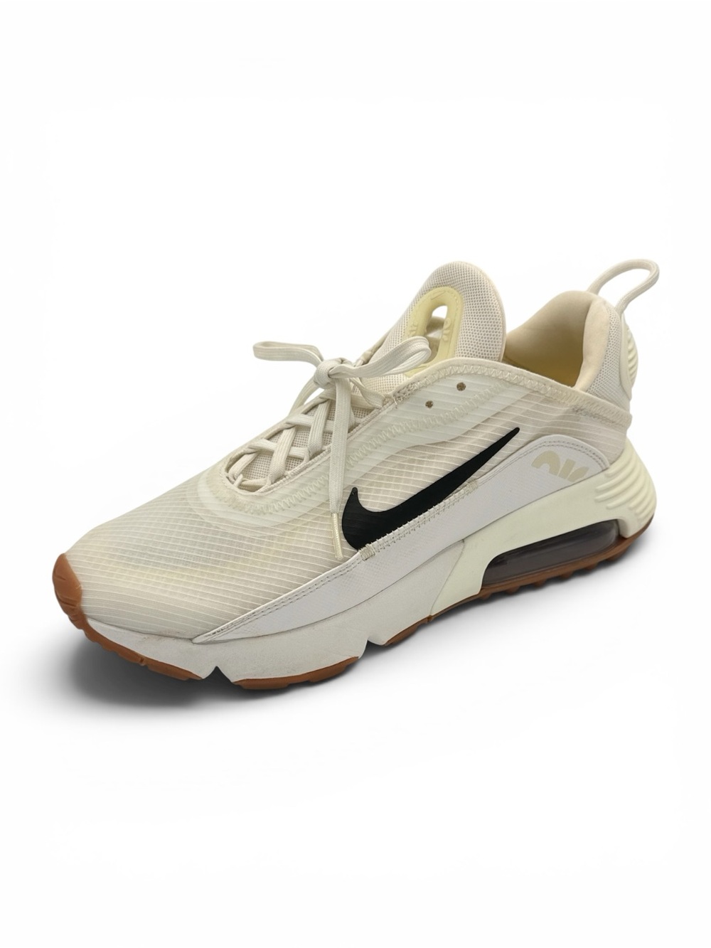 Nike Air Max 2090 Womens Off White Sneakers Twist Fossil Gum Size 9 / CW8610-100